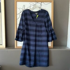 Eci New York - Dress Vintage Navy Blue Elegant Size Xs